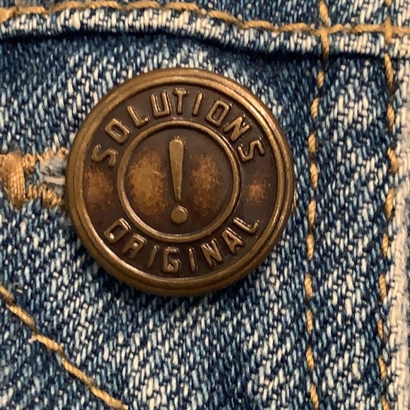 Vintage Solutions! Original Light Wash Denim Vest - Picture 5 of 6